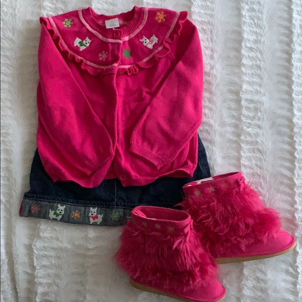 EUC WInter Westie Dog set from Gymboree